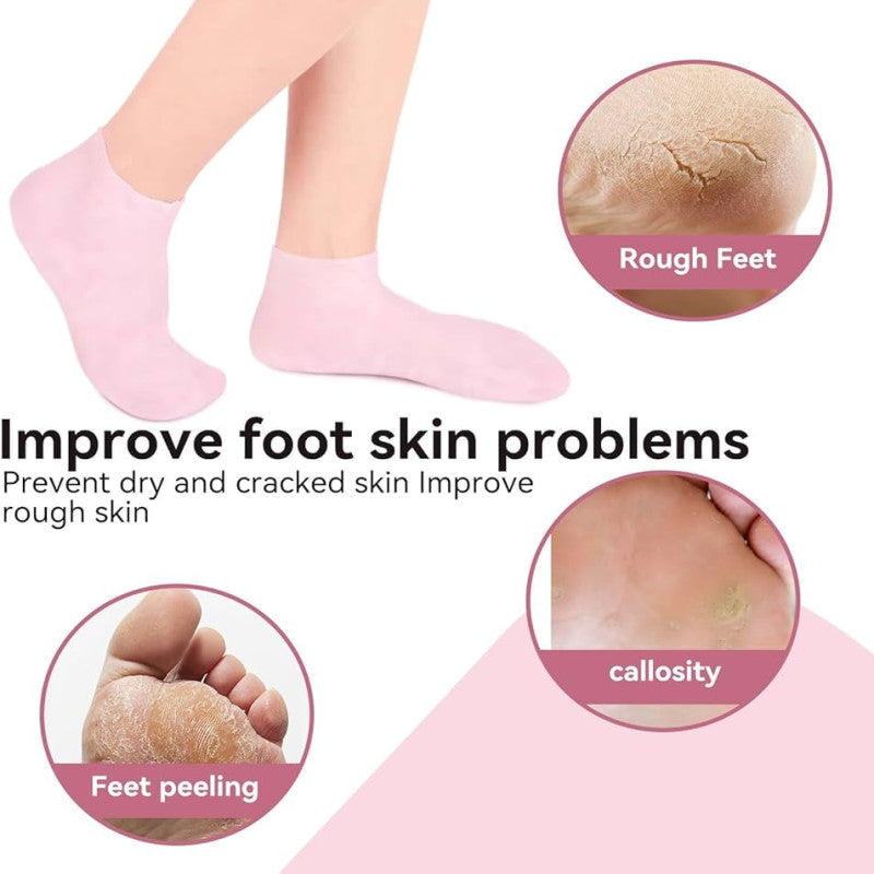 1 Pair Silicone Moisturizing Gel feet Socks