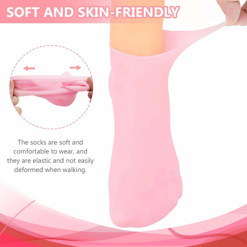 1 Pair Silicone Moisturizing Gel feet Socks